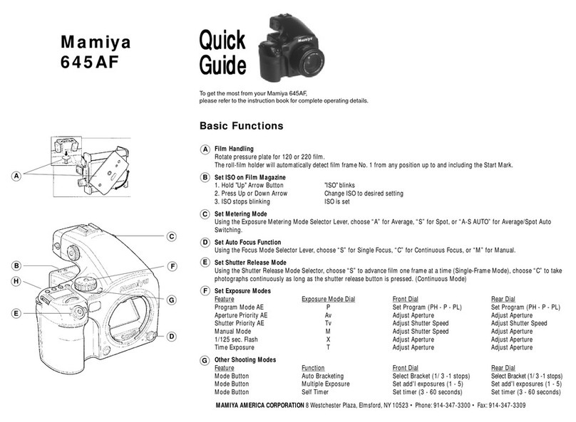Mamiya 645 AF Manual de usuario