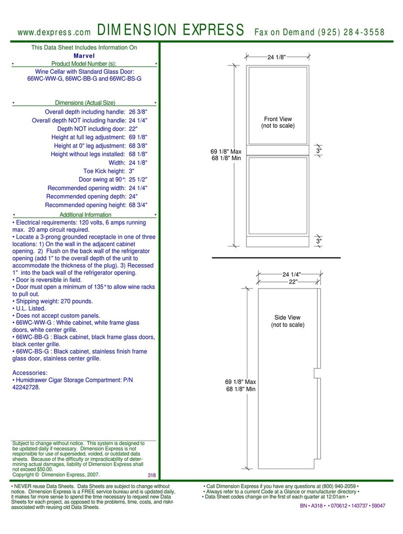 Marvel 66WC-BS-G Manual de usuario