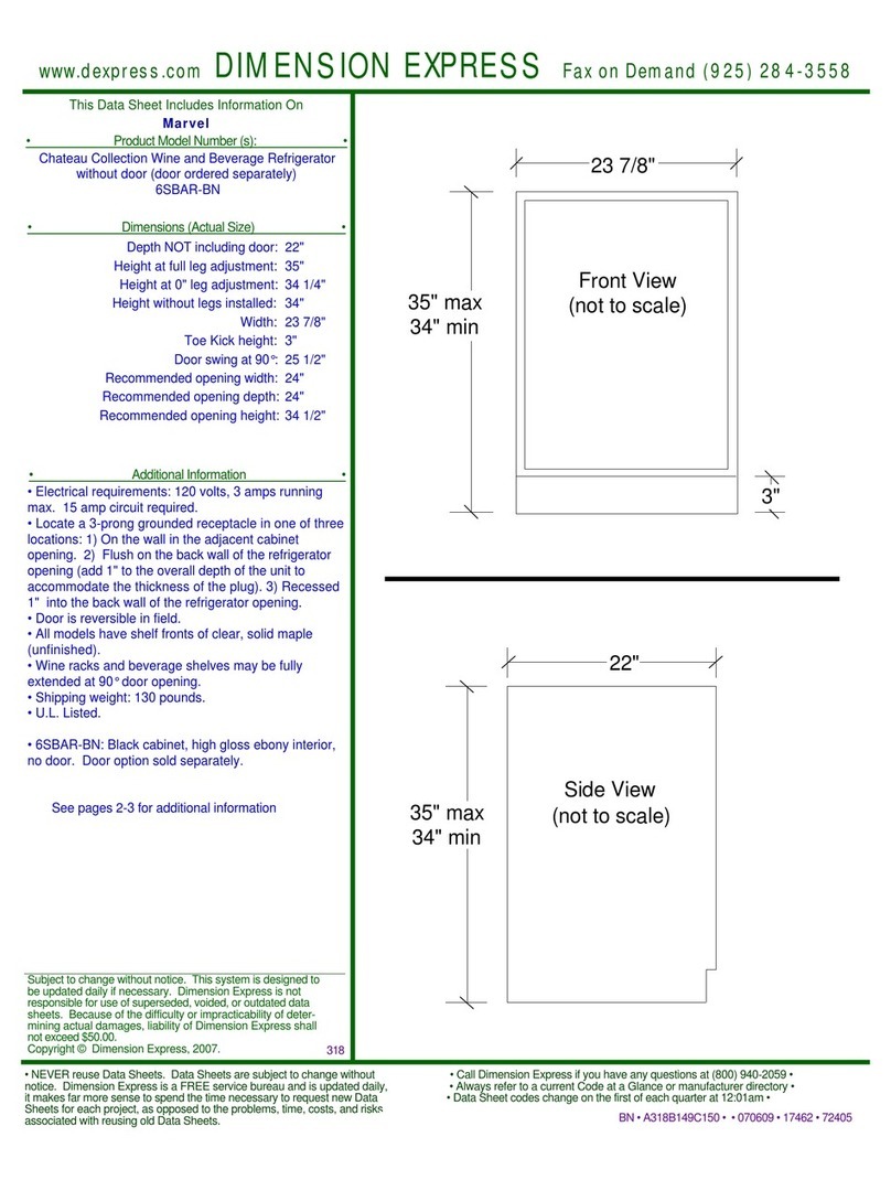 Marvel 6SBAR-BN Manual de usuario