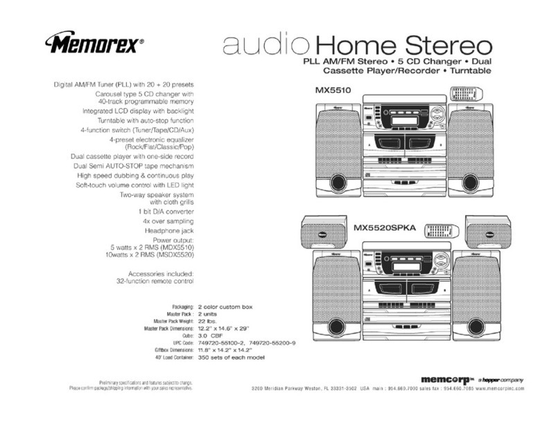 Memorex MX5510 Manual de usuario