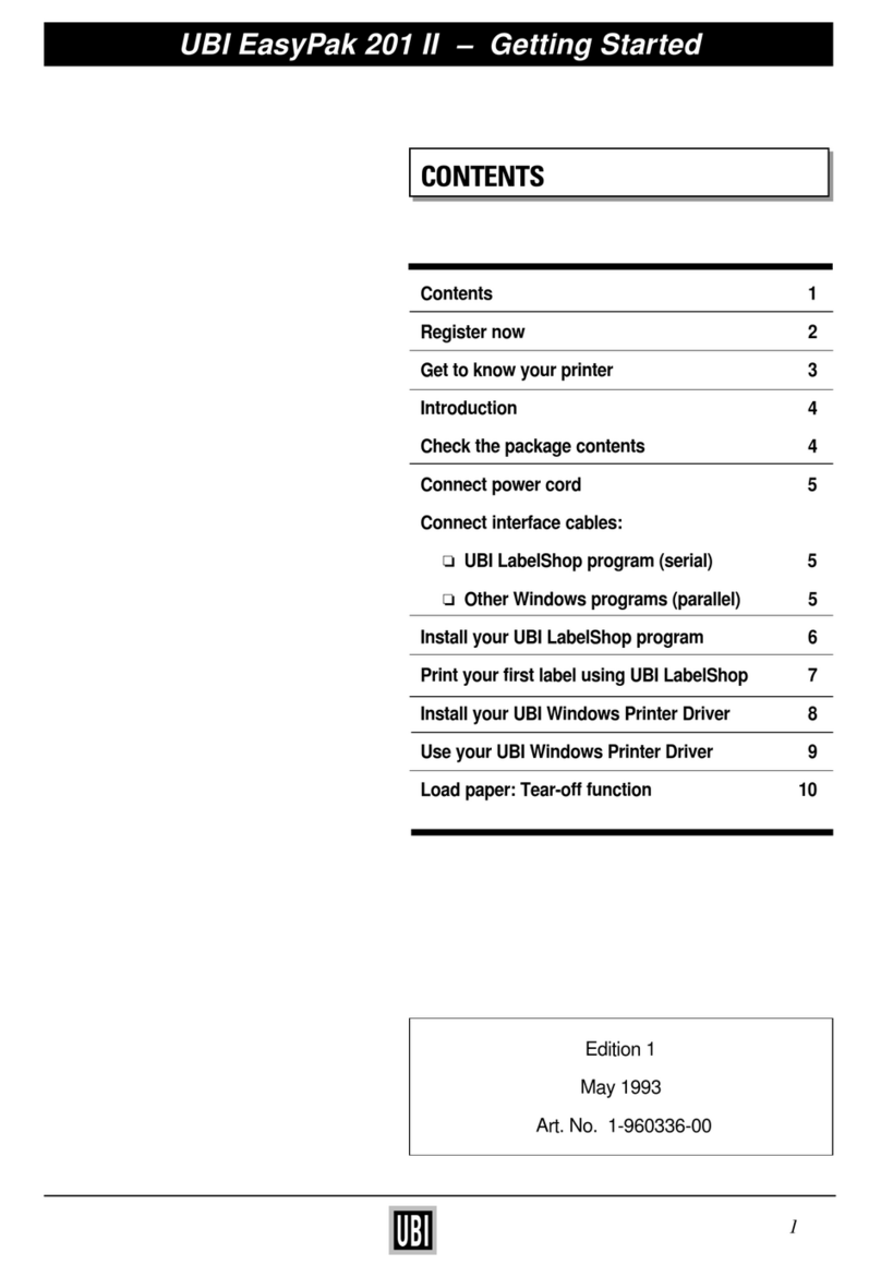 UBI EasyCoder 201 II Manual de usuario