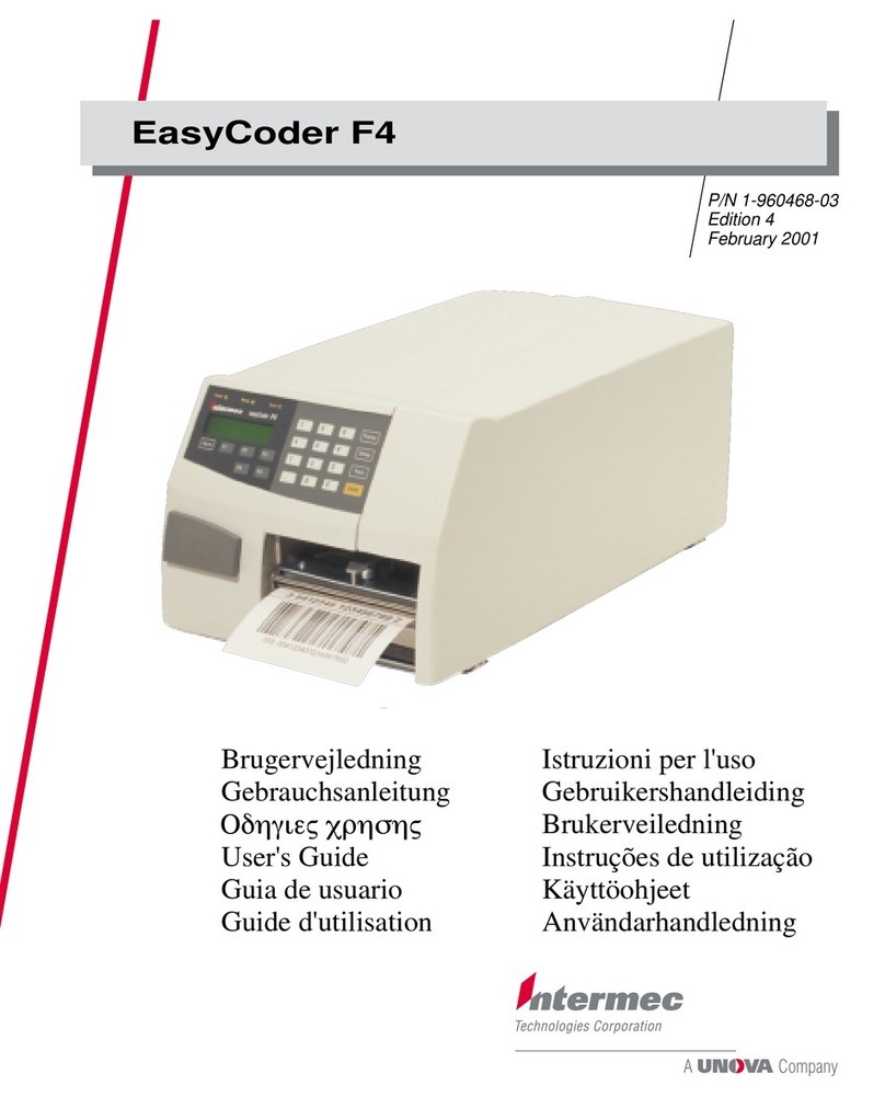 Intermec EasyCoder F4 Manual de usuario