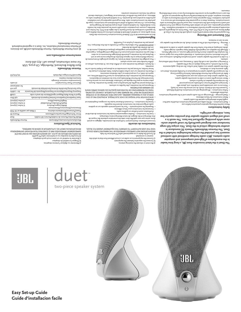 JBL DUET Manual de usuario