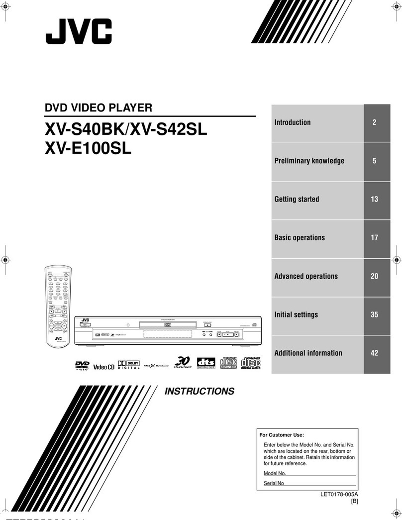 JVC XV-E100SLB Manual de usuario