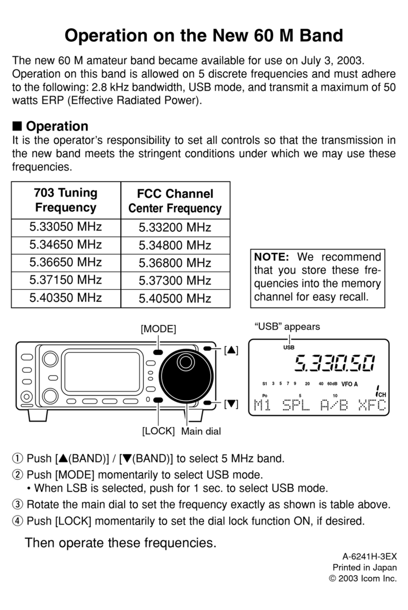 Icom IC-703 Plus Manual de usuario Icom IC-703 Plus Manual de usuario