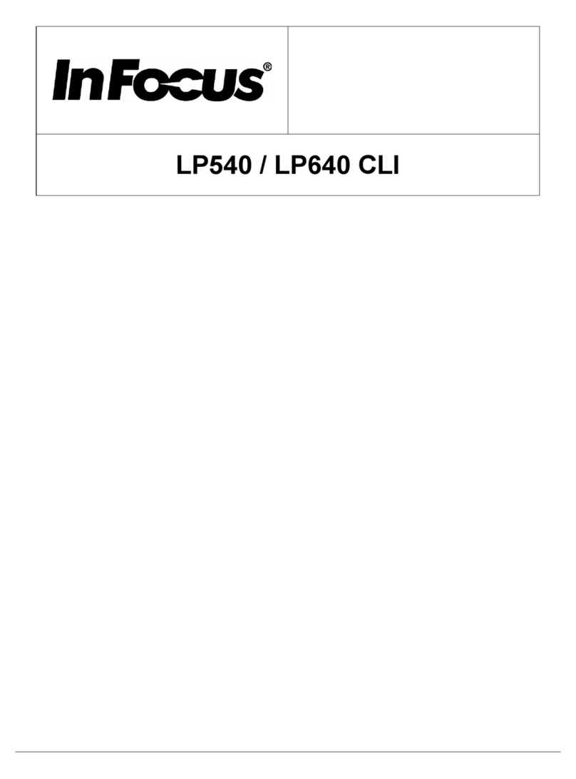 InFocus LASER PROJECTOR LP 540 Manual de usuario