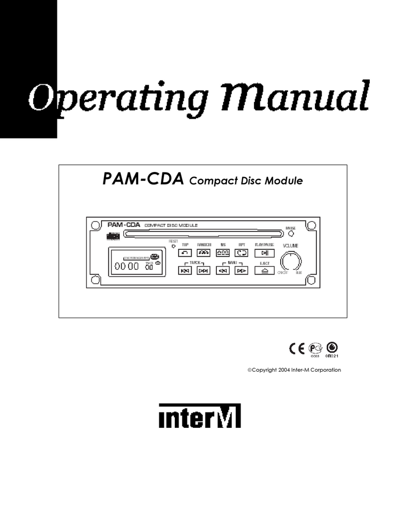Inter-m PAM-CDA Manual de usuario