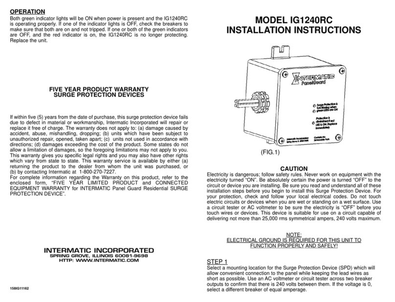 Intermatic IG1240RC Manual de usuario Intermatic IG1240RC Manual de usuario