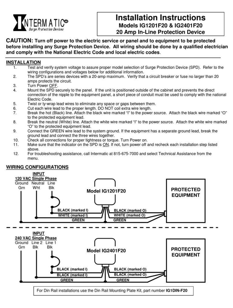 Intermatic IG1201F20 Manual de usuario Intermatic IG1201F20 Manual de usuario