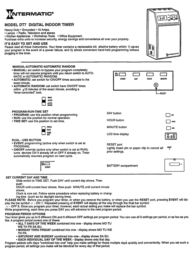 Intermatic DT7 Manual de usuario