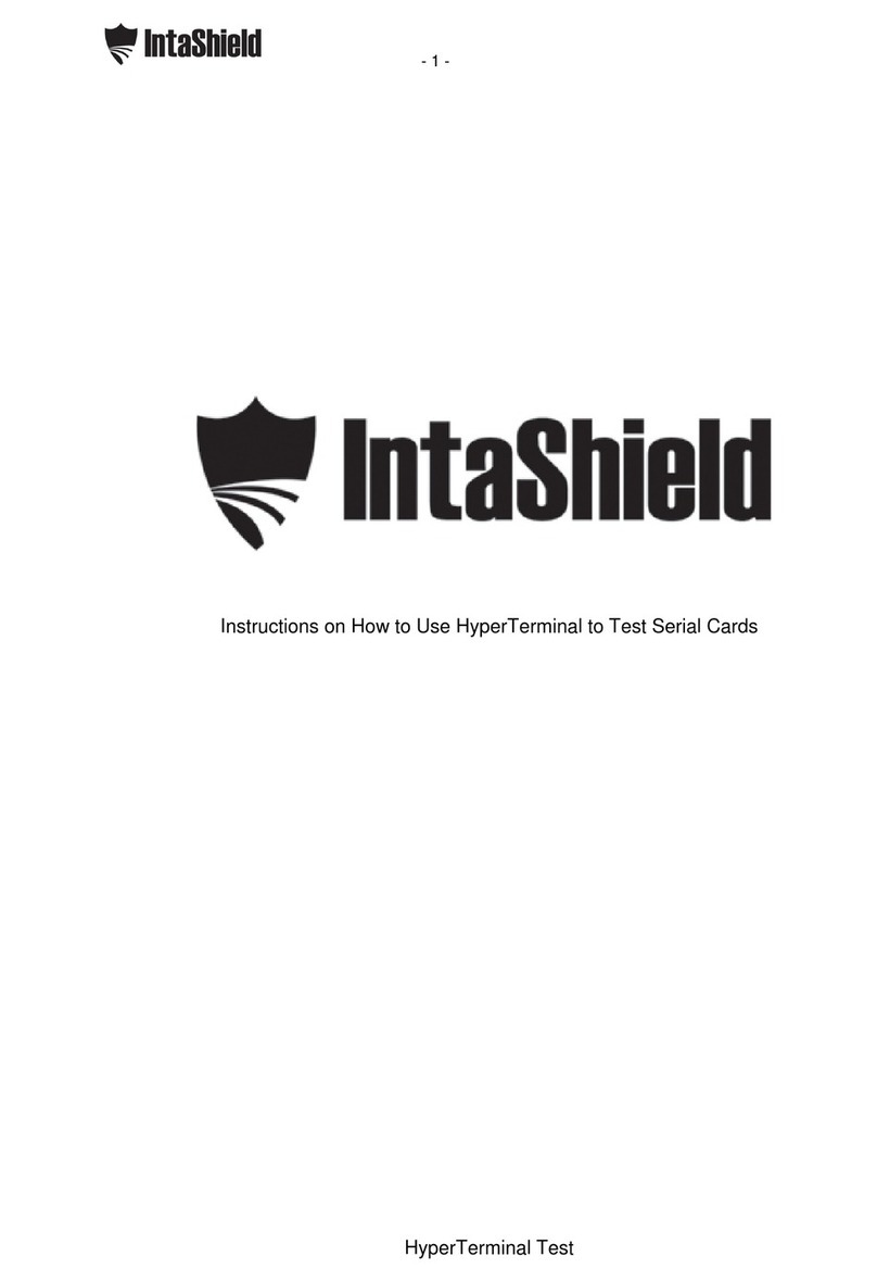 Intashield IS-200 Instrucciones de funcionamiento