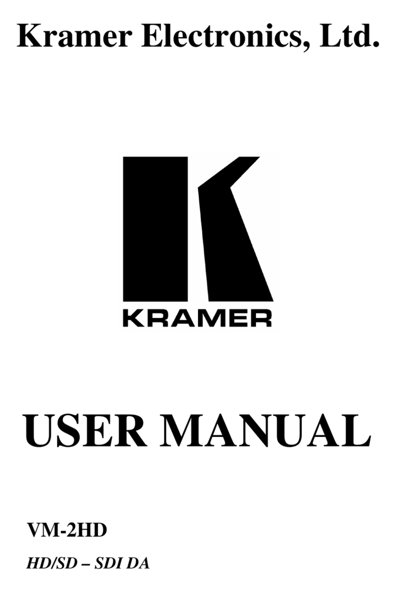 Kramer Pico TOOLS VM-2HD Manual de usuario Kramer Pico TOOLS VM-2HD Manual de usuario