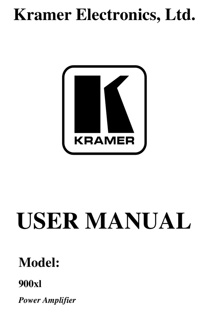 Kramer TOOLS 900xl Manual de usuario