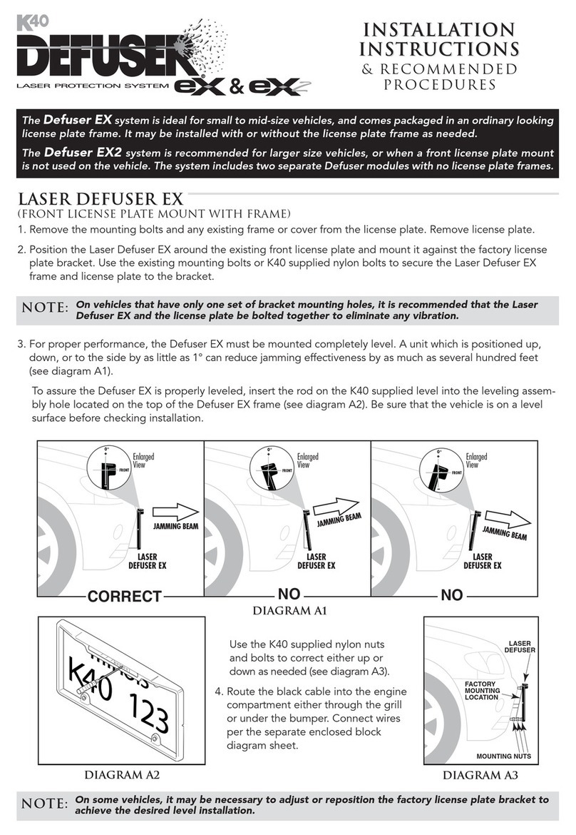 K40 Defuser EX Manual de usuario