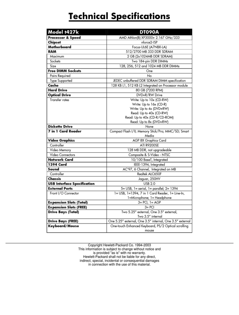 HP Pavilion v400 - Desktop PC Manual de usuario