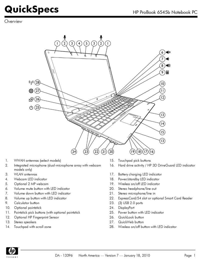 HP ProBook 6545b - Notebook PC Manual de usuario