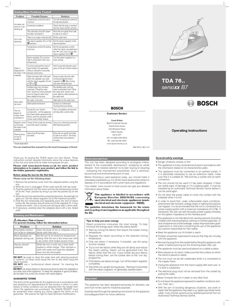 Bosch sensixx B7 Manual de usuario