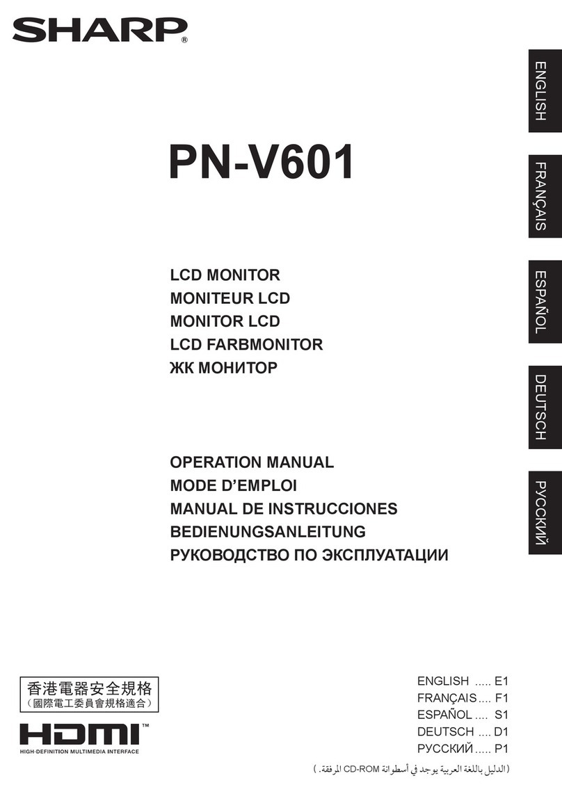 Sharp PN-V601 Manual de usuario