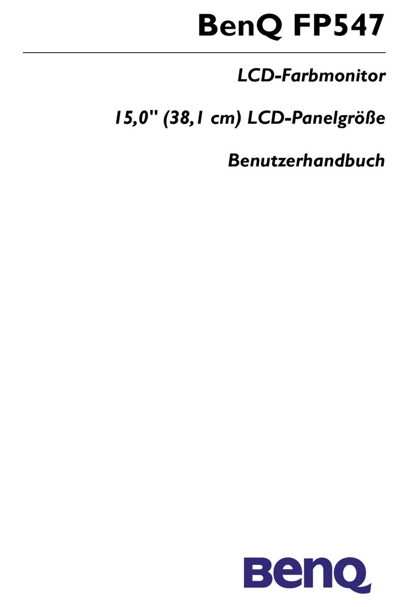 BenQ FP547 - 15" LCD Monitor Manual de usuario