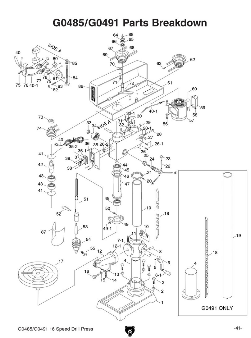 Grizzly G0485 Manual de usuario