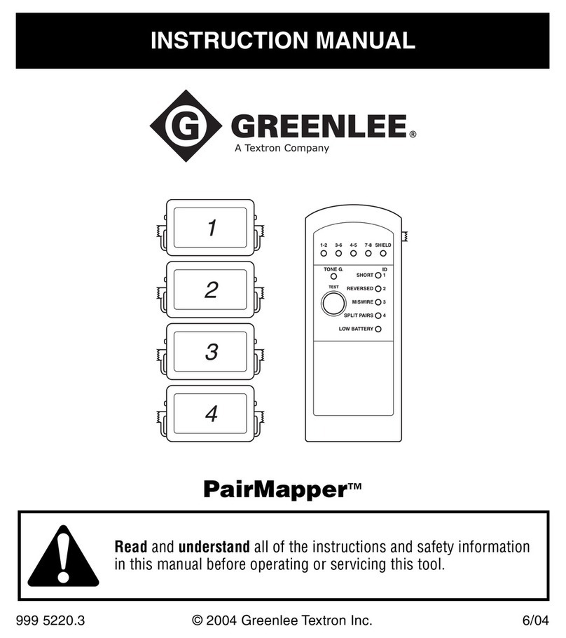 Greenlee PairMapper Manual de usuario