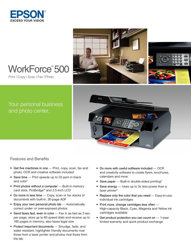Epson WorkForce 500 Manual de usuario