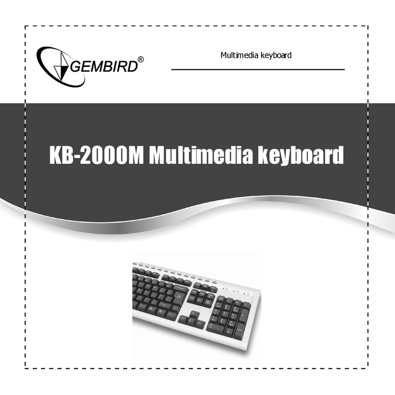 Gembird KB-2000M Manual de usuario