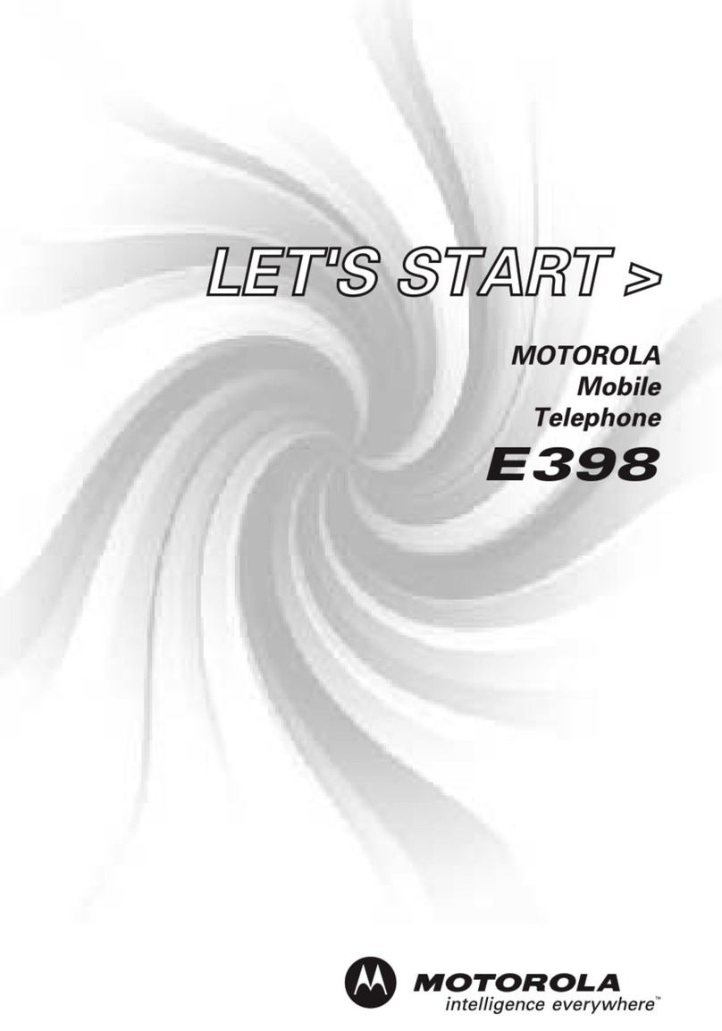 Motorola E398 series Instrucciones de instalación