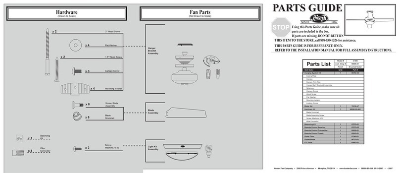 Hunter 21585 Manual