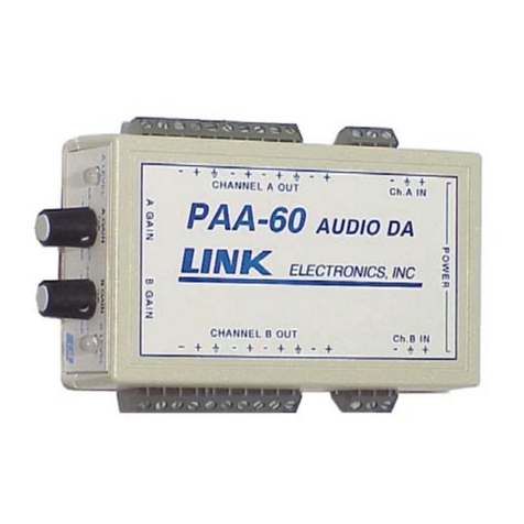 Link electronics PAA-60 Manual de usuario