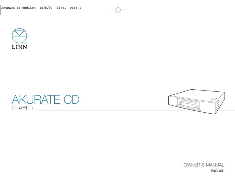 Linn AKURATE CD Player Manual de usuario