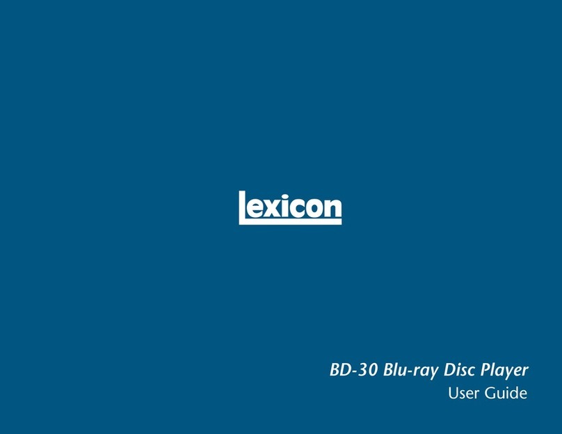 Lexicon BD-30 Manual de usuario