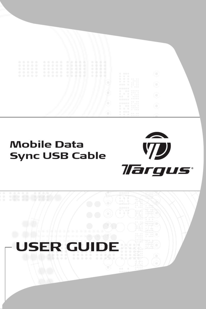 Targus USB Cable Manual de usuario Targus USB Cable Manual de usuario