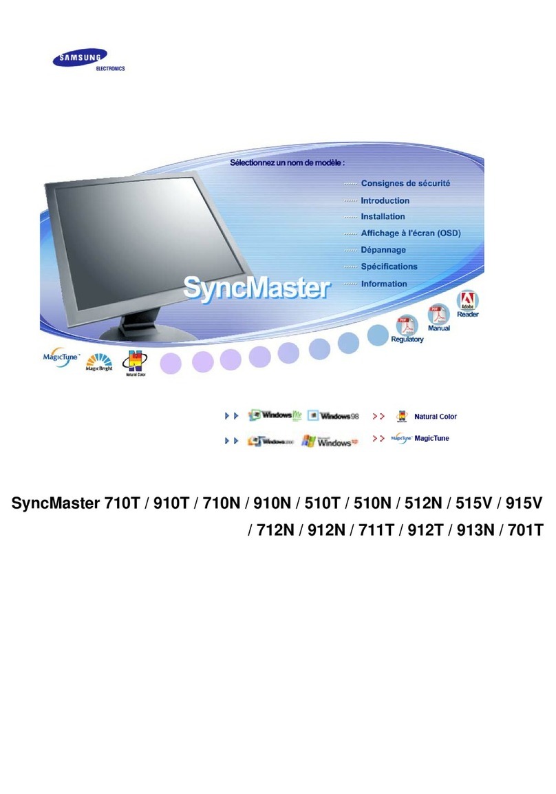 Samsung 710N - SyncMaster 17" LCD Monitor Manual de servicio