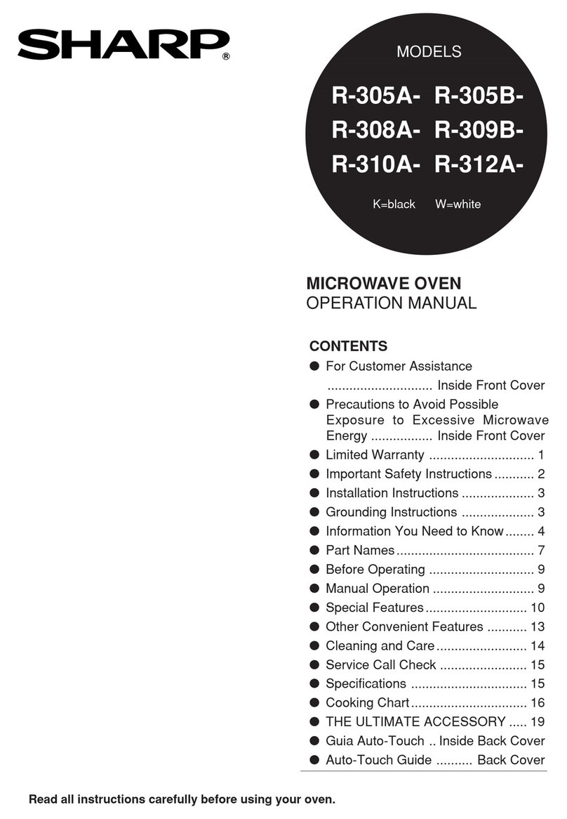 Sharp R-305B Manual de usuario