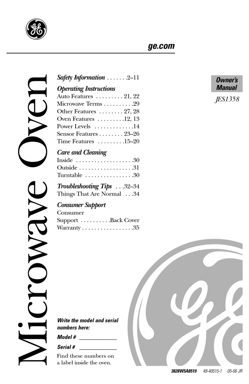 GE JES1358WL Manual de usuario