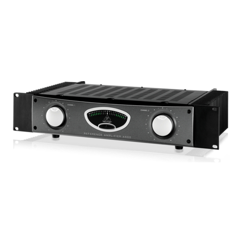 Behringer A500 Manual de usuario