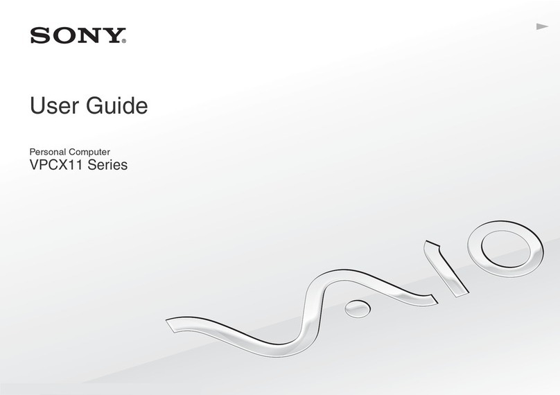 Sony VAIO VPCX11 Series Manual de usuario