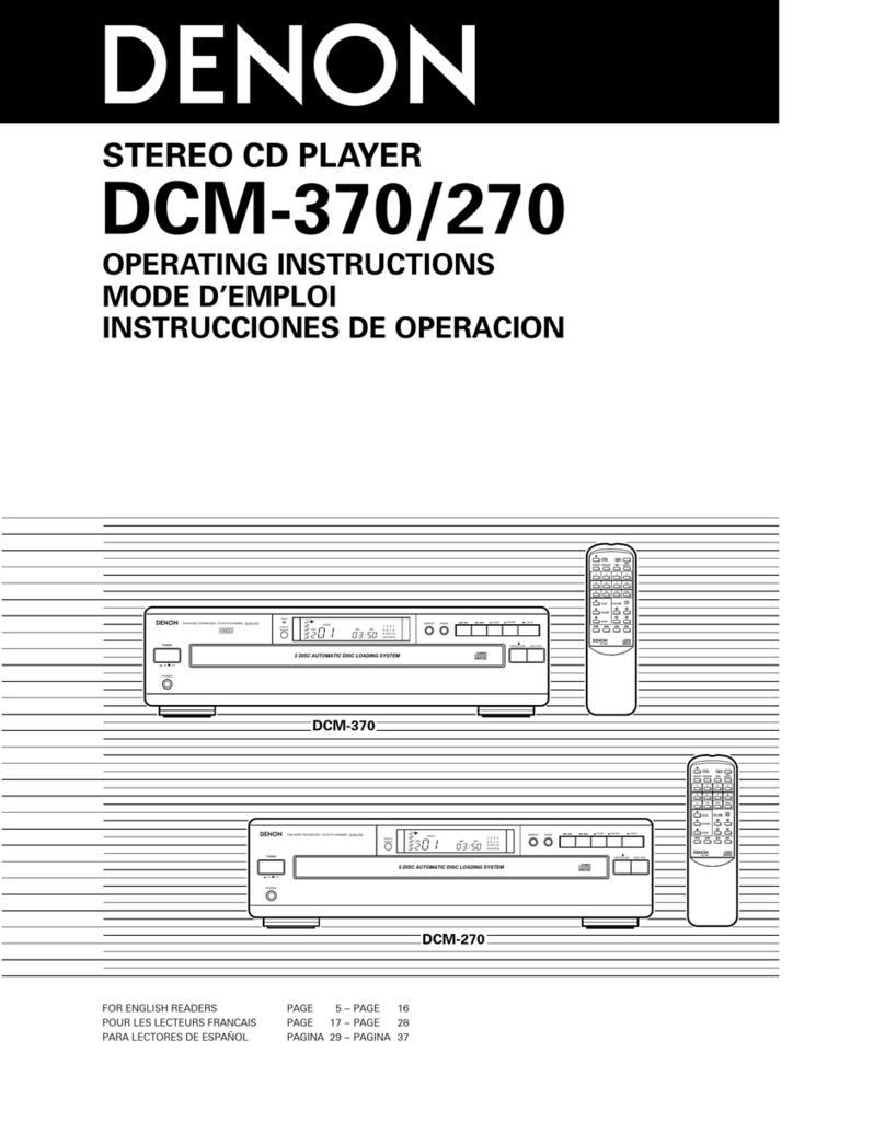 Denon 270 Manual de usuario