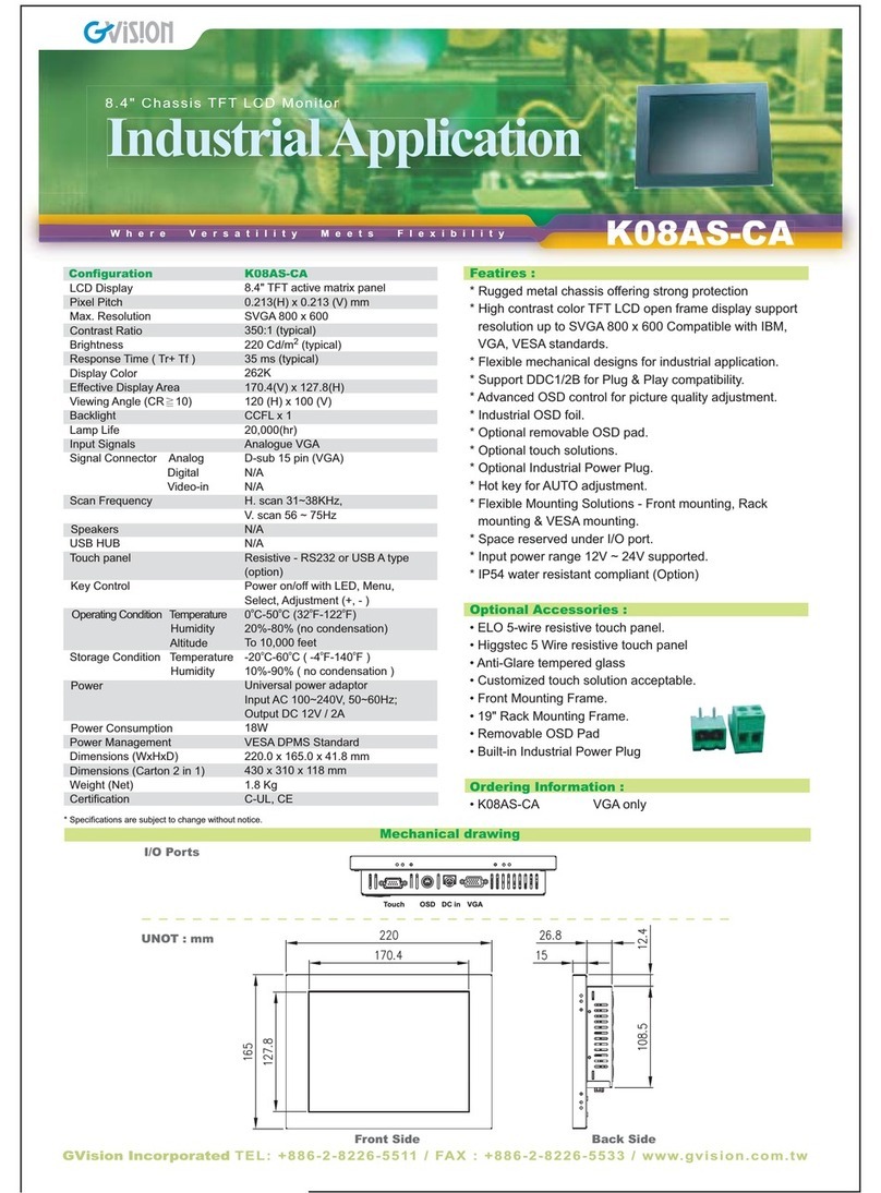 GVision K08AS-CA Manual de usuario