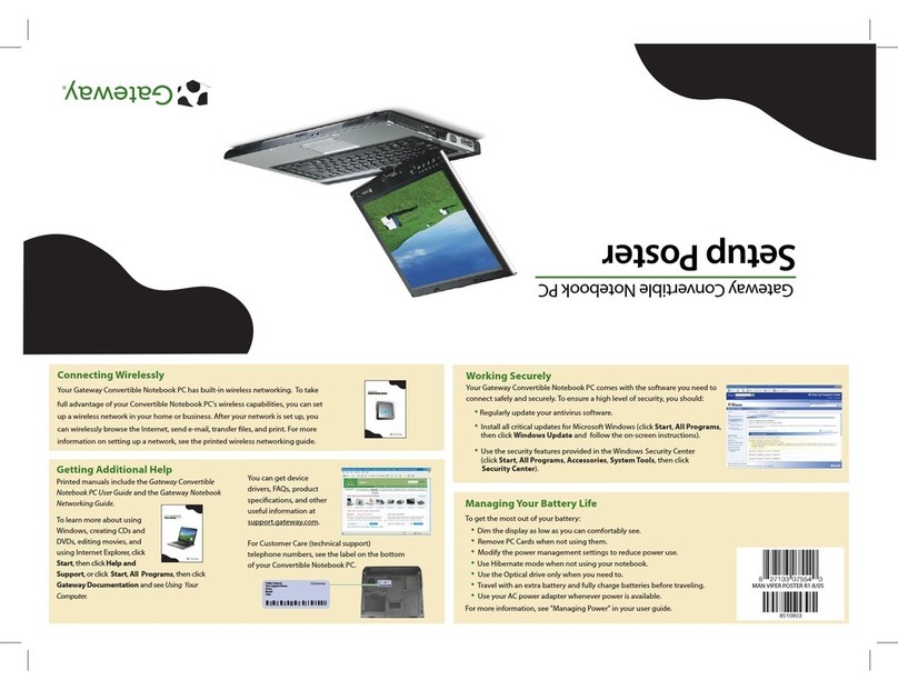 Gateway M280 Cómo utilizar