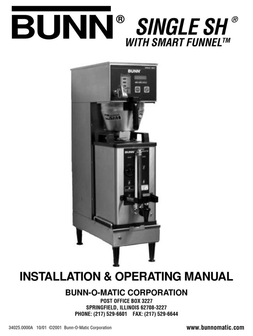 Bunn Single SH Manual de usuario