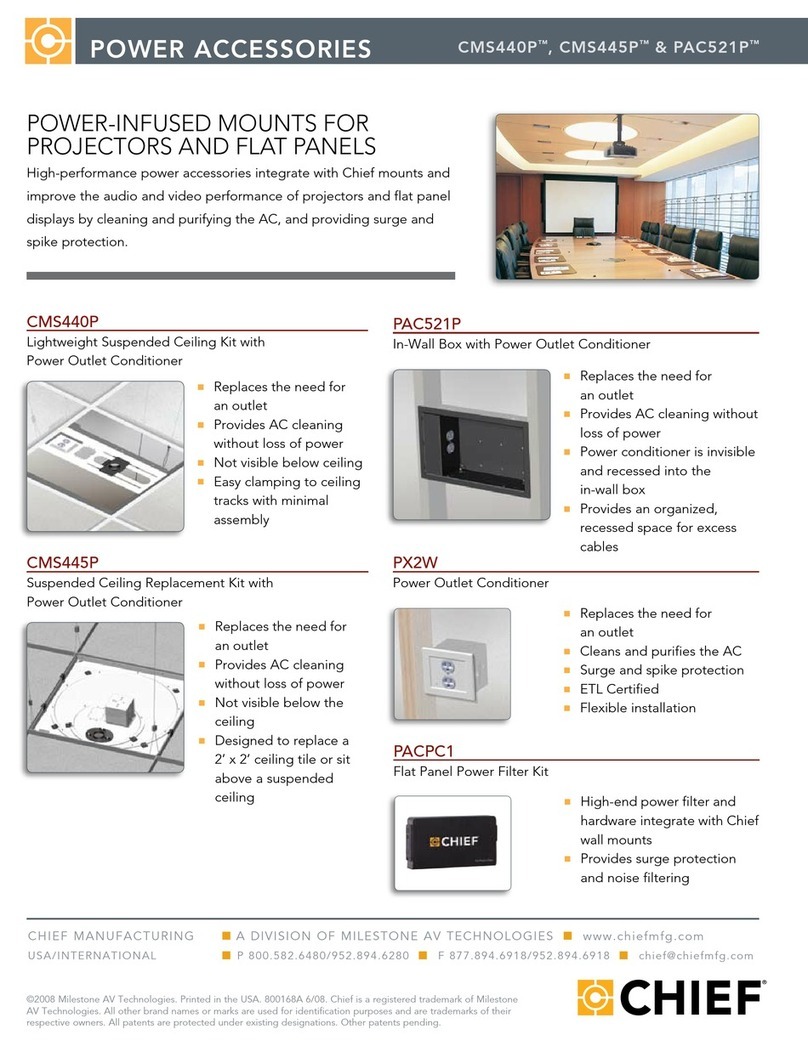 CHIEF CMS440P Manual de usuario