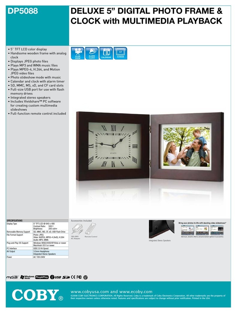 Coby COBY DP5088 Manual de usuario Coby COBY DP5088 Manual de usuario