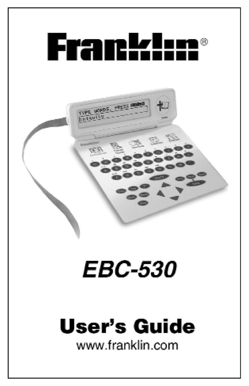 Franklin EBC-530 Manual de usuario Franklin EBC-530 Manual de usuario