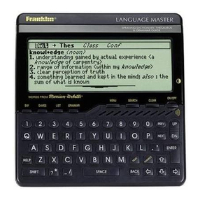 Franklin Language Master LM-6000B Manual de usuario