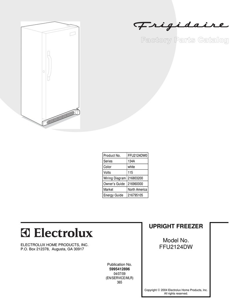 Frigidaire FFU2124D Manual de usuario