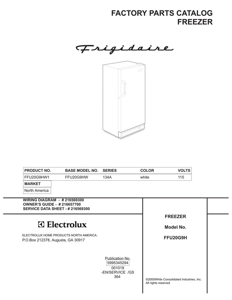 Frigidaire FFU20G9H Manual de usuario Frigidaire FFU20G9H Manual de usuario