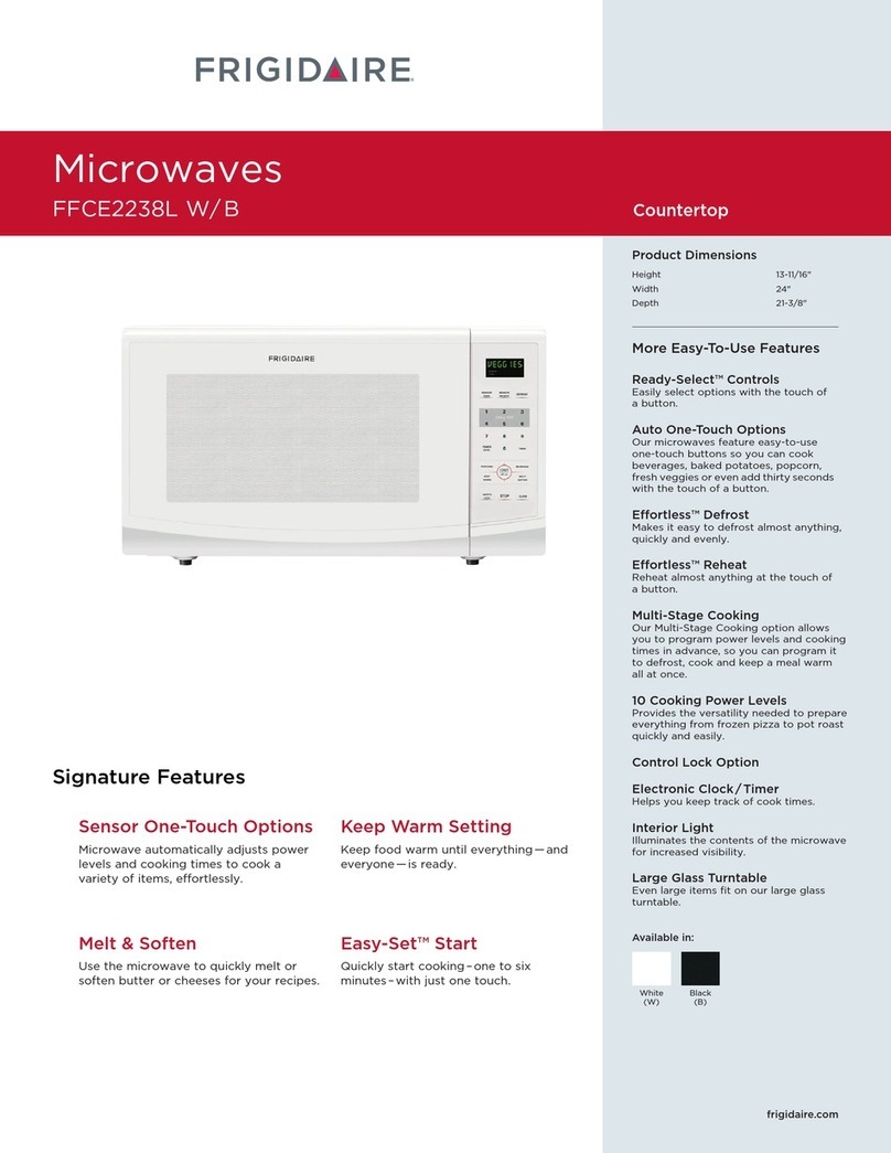 Frigidaire FFCE2238L B Manual de usuario