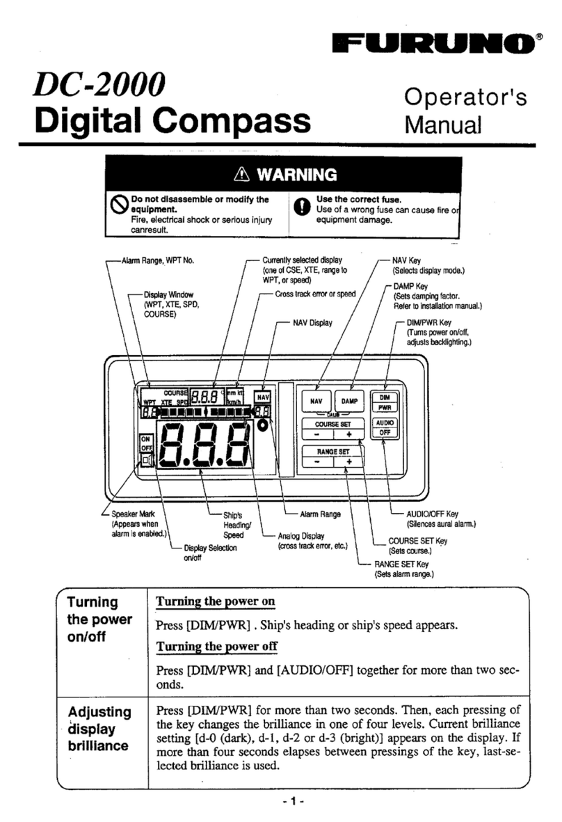 Furuno DC-2000 Manual de usuario Furuno DC-2000 Manual de usuario